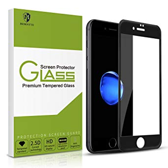 iPhone 8 Screen Protector-MORNTTE Tempered Glass with 3D Touch Case Protective Screen Protector for Apple iPhone 7 (black)