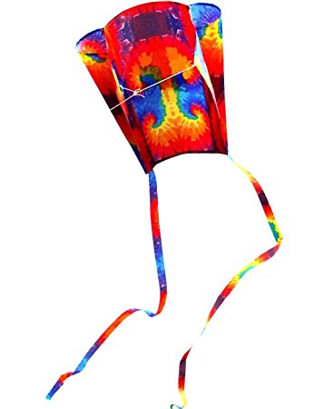 Hengda Kite For Kids 31-Inch Rainbow Parafoil Kite