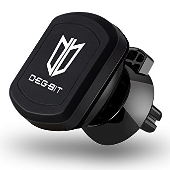 Car Phone holder, DEGBIT [4 Metal Plates] Magnetic Phone Mount Air Vent Mount Cradle, 360 Degree Swivel Universal Car mount for iPhone 7/7 Plus/6S/6s Plus/6/5S/SE Samsung Huawei