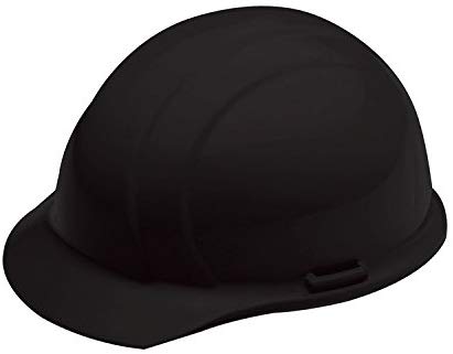 ERB 19371 Americana Cap Style Hard Hat with Mega Ratchet, Black