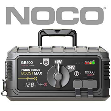 NOCO Boost Max GB500 20000 Amp 12V/24V UltraSafe Lithium Jump Starter for Petrol and Diesel Engines and Class 8  / CE Vehicles