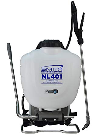 Smith Performance Sprayers NL401 No-Leak Backpack Sprayer for Cleaning and Mold Removal, 4 gallon