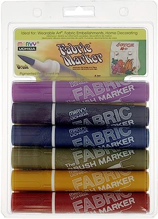 Uchida Of America Brush Fabric Marker Art Supplies, Assorted