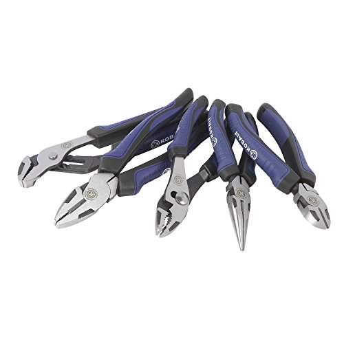 Kobalt 5 Piece Plier Set with additional free adjustable wrench.