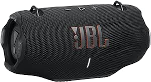 JBL Xtreme 4, Enceinte Portable Bluetooth avec Son Pro, jusqu'à 24h d'autonomie, Recharge Rapide, Étanche Indice IP67, bandoulière Incluse, en Noir