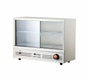 KRISP Electric Hot Case Sliding/Patties Warmer/Food Warmer with Sliding Hot Dog Machine - White