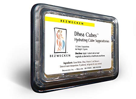 Bezwecken – DHEA Cubes – 12 Cube Suppositories | Professionally Formulated to Alleviate Vaginal Dryness in Menopausal Women | Free of Estrogen & Progesterone