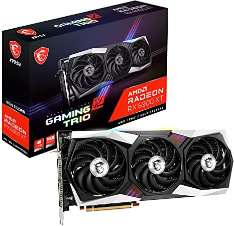 MSI Gaming Radeon RX 6900 XT Gaming Z Trio 16G 16GB GDDR6 256-Bit HDMI/DP Nvlink Torx Fan 4 AMD Graphics Card (RX 6900 XT Gaming Z Trio 16G)