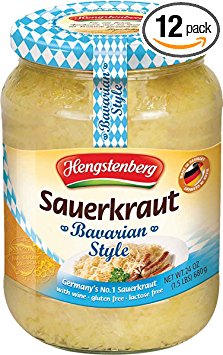 Hengstenberg Sauerkraut, Bavarian Style, 24 Ounce (Pack of 12)