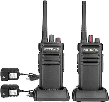 Retevis RB23 GMRS Two Way Radios 5 Watt,Long Range Walkie Talkies Waterproof,1800mAh,Heavy Duty,Emergency Walkie Talkies for Adults (2 Pack)