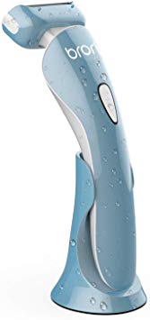Brori Electric Lady Shaver - Womens Razor Bikini Trimmer for Women Legs Underarms Public Hair Wet and Dry Rechargeable Waterproof Cordless with LED Light