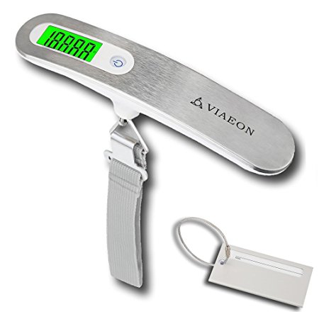 Digital Luggage Scale VIAEON 110lb/50kg Travel Weighing Hanging Scale
