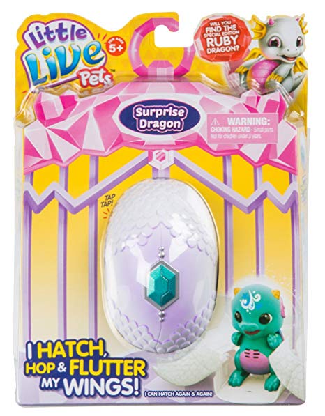 Little Live Pets S1 Dragon Single Pack Childrens Toy, Blue/Green