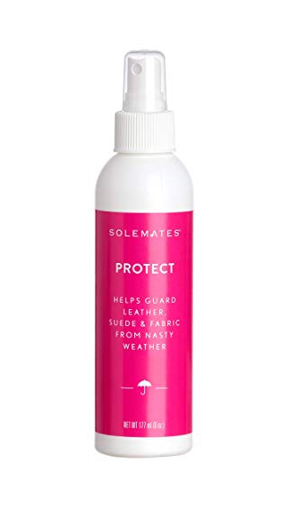Suede Fabric Leather Protectant – Solemates Water Repellent Spray for Shoes – Protects Leather, Suede, Sheepskin, Nubuck, Fabric – All Natural, Made in USA – 6 oz. (236mL)