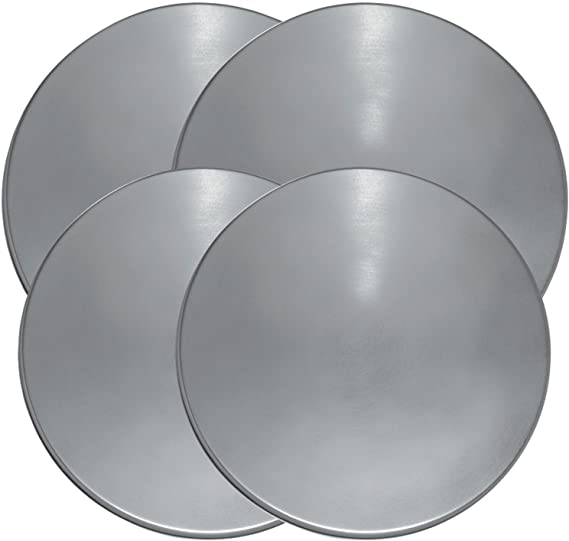 RANGE KLEEN RKN5504, Stainless Steel Round Burner Kovers, 4-Pack