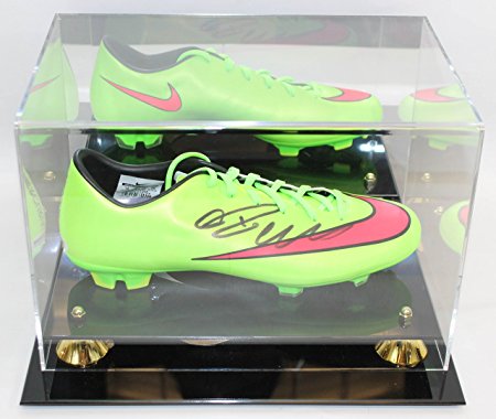 Cristiano Ronaldo Autographed Nike Cleat PSA/DNA COA in Display Case