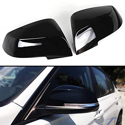 Cuztom Tuning for BMW F20 F22 F30 F32 F33 Replacement Painted Glossy Black Mirror Covers-M Performance Style