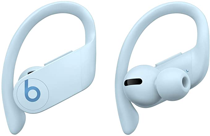 Powerbeats Pro Totally Wireless Earphones – Apple H1 headphone chip, Class 1 Bluetooth®, 9 hours of listening time, sweat-resistant earbuds – Glacier Blue