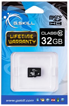 G.Skill 32GB Micro SDHC Flash Memory Card (FF-TSDG32GN-C10)