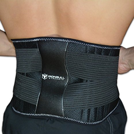 Medi-Back Brace with Integrated Thermal Action - Lumbar Support Belt for Instant Lower Back Pain Relief!