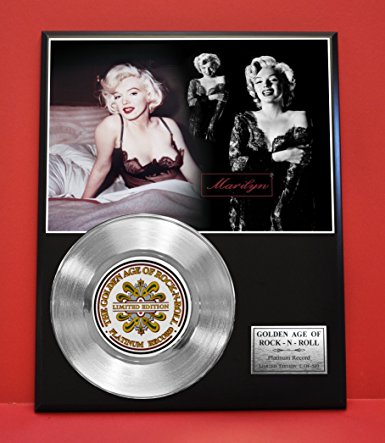 Marilyn Monroe Limited Edition Hollywood Platinum Record Display - Music Memorabilia -