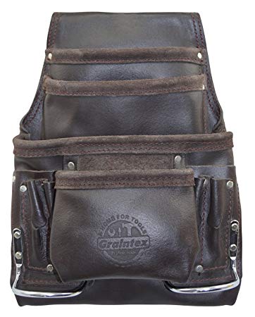 Graintex PS1234 10 Pocket Tool Pouch Oil Tanned Leather