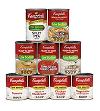 Campbells Ready To Serve Low Sodium Tomato Soup, 7.25 oz. can, 24 per case