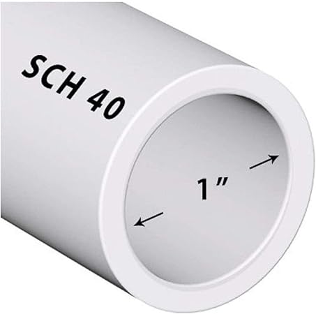 PVC Pipe Sch40 1 Inch (1.0) White Custom Length