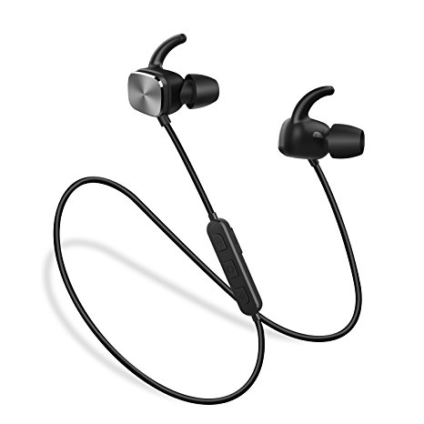 Bluetooth Headphones, Techvilla Tune 1 Stereo Wireless Headphones for Sports (Gunmetal, IPX5)