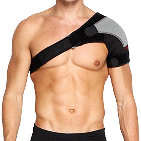 MAIBU Adjustable Shoulder Brace Lightweight Gym Sports Therapy Neoprene Shoulder Support Strap Wrap