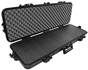 Case Club Hard Waterproof Rifle Case with Closed Cell Military Grade Polyethylene Foam and Cutting Blade