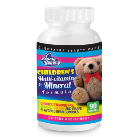 Childrens Gummy Multivitamin Chewable Vitamins and Minerals Supplement for Kids - Gummies not Pills