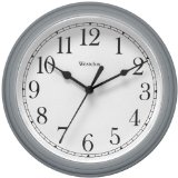 Nyl Holdings Llc 46984 Westclock Quartz Movement Round Wall Clock 9 Silver