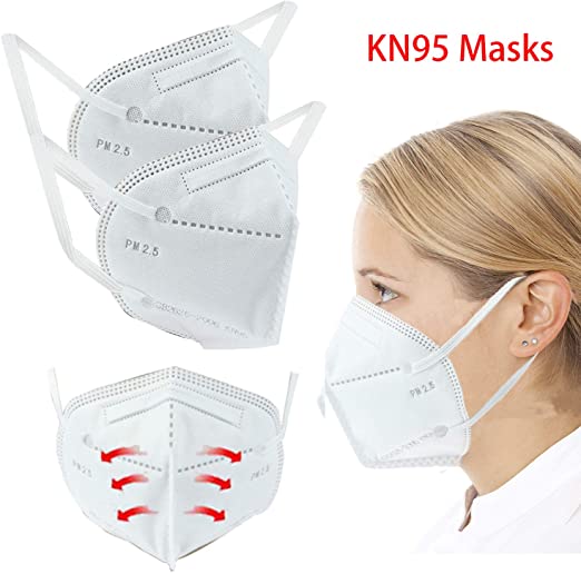 10 PCS Kn95 Mouth Masks 4-Layer PM2.5 N95 Respirator Face Masks Medical Reusable Mouth Mask for Men Women