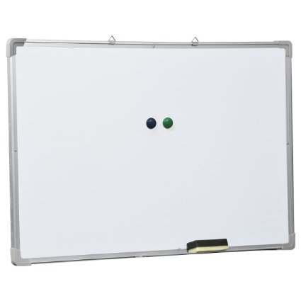 Ogima® Magic Whiteboard Magnetic Writing Dry Erase Board Office, Silver Aluminum Frame   Free Eraser and Magnetic Nail (48 x 36 inches)