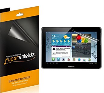 [3-Pack] Supershieldz- High Definition Clear Screen Protector for Samsung Galaxy Tab 2 10.1 inch   Lifetime Replacements Warranty [3-PACK] - Retail Packaging