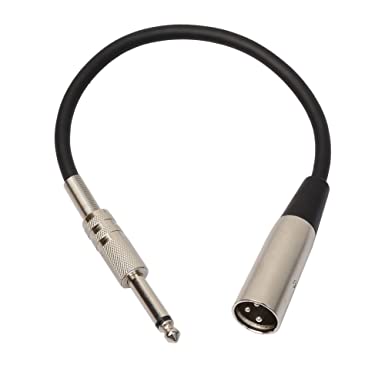 30CM 3P XLR Male Jack to 6.35mm Male Microphone Audio Cable,Microphone Cable, XLR Balanced Audio Cable,6.5MM Microphone