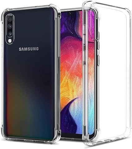 GREATRULY Clear Case for Galaxy A50,Pretty Phone Case for Samsung Galaxy A50,Transparent Slim Soft Drop Proof TPU Bumper Cushion Silicone Cover Shell,Clear
