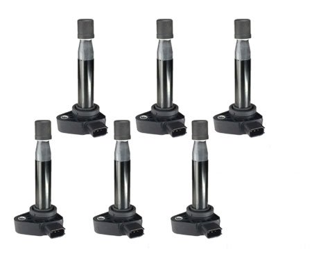 ENA Lifetime Warranty New Set of 6 Ignition Coils for Honda Accord Saturn 3.0L 3.2L 3.5L V6 L4 1.7L Compatible with UF242 C1221 30520-P8E-A01