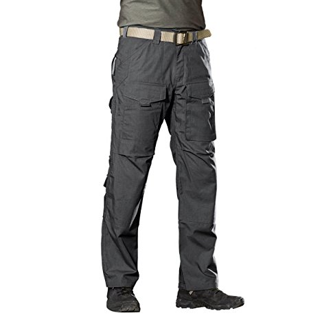 FREE SOLDIER Men's Tactical Pants Four Seasons Scratch-resistant Multi-pocket Duty Pants