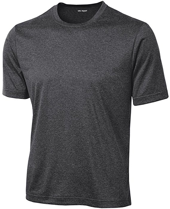 Joe's USA Men's Big & Tall Short Sleeve Moisture Wicking Dri-EQUIP Athletic T-Shirts
