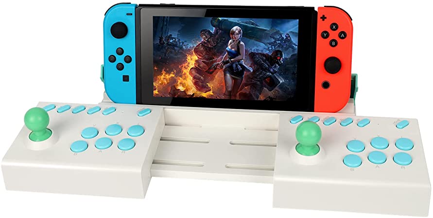 Arcade Games Machines for Home, Bigaint Arcade Machines 2 Players Video Game Compatible with NS Switch, Arcade Stick with USB/ Turbo/ Stretchable/ Plug & Play TV Games