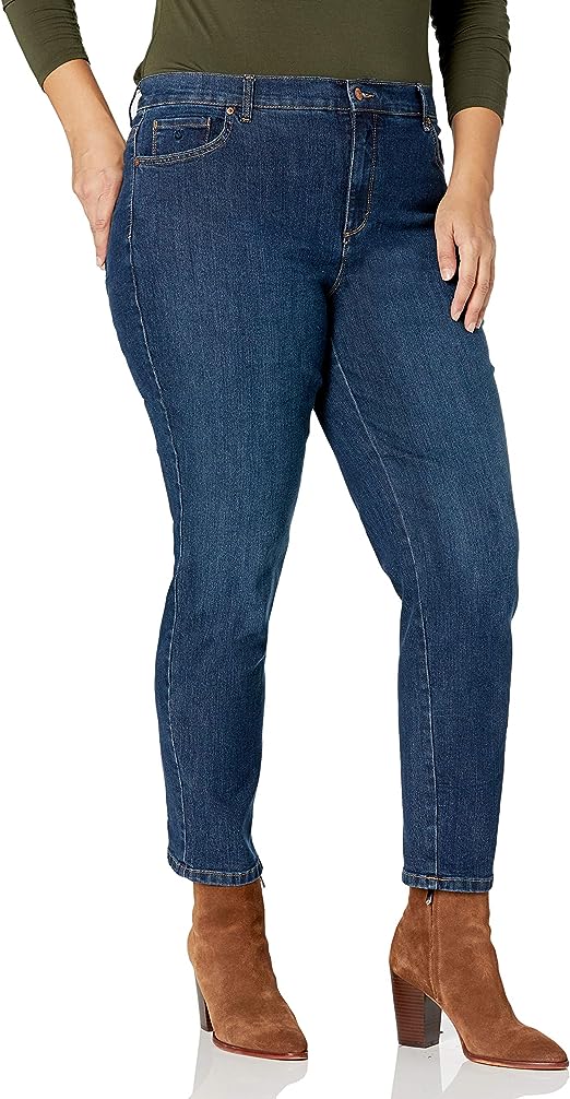 Gloria Vanderbilt Women's Plus Size Classic Amanda High Rise Tapered Jean