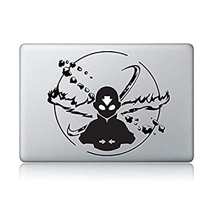 Aang Avatar (V4) The Last Airbender Apple MacBook Decal Vinyl Sticker Apple Mac Air Pro Laptop Sticker (for 15 inch MacBook pro)