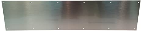 Don-Jo 90 Metal Kick Plate, Satin Stainless Steel Finish, 30" Width x 8" Height, 3/64" Thick