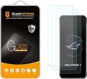 Supershieldz (3 Pack) Designed for Asus Rog Phone 7 5G and ROG Phone 7 Ultimate Tempered Glass Screen Protector, Anti Scratch, Bubble Free