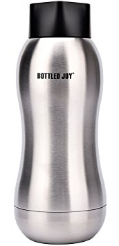 Bottled Joy Vacuum Flask Stainless Steel Sports Bottle Keep Warm Drinking Water Bottle Keep Cold Bottles Double Wall Insulation Vacuum Bottle 13oz/380ML Thermal Insulation Drinking Cup Coffee Mug/Cup