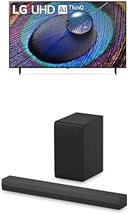 LG 50-Inch Class UR9000 Series Alexa Built-in 4K Smart TV (3840 x 2160),Bluetooth, Wi-Fi, USB, Ethernet, HDMI 60Hz Refresh Rate, AI-Powered 4K,Black, 2.1 ch.Sound Bar with Bluetooth Connectivity