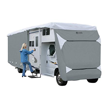 Classic Accessories OverDrive PolyPRO 3 Deluxe Class C RV Cover, Fits 29' - 32' RVs - Max Weather Protection with 3-Ply Poly Fabric Roof RV Cover (79563)