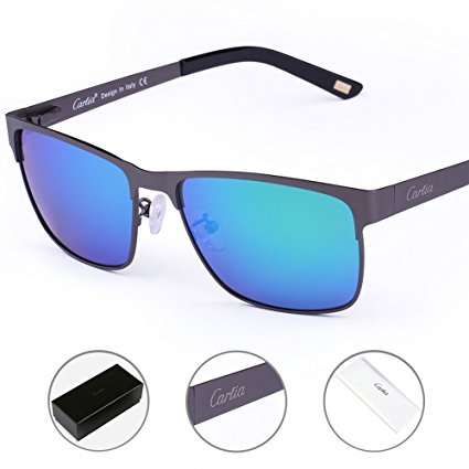 Carfia Men's Driving Glasses Polarized Sunglasses UV400 Protection Sport Eyewear